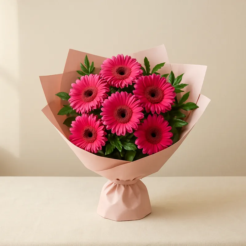 Pembe Gerbera Buketi